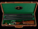 Superior Parker Reproductions DHE 28, 28, and .410 3 brl set W/case - FANTASTIC wood! - 21 of 21