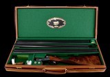 Exceptional Parker Reproductions DHE 28 & .410 3 brl set with case- Fantastic Wood! - 9 of 20