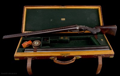 Insanely Rare Factory Documented Parker DH 10ga & 12ga 2 brl set with case- Factory letters as a 