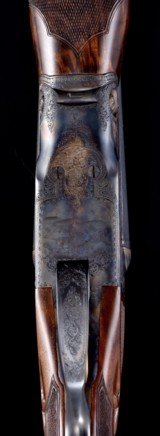 Fantastic Runge Engraved and Signed Parker BH Grade 28ga Upgrade - Rare "00" Frame gun with 28" barrels - 4 of 15