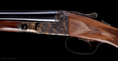 As new Parker Reproductions DHE 28ga 2 brl set with original boxes- STUNNING wood!