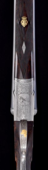 Fantastic Piotti Monaco 3 Extra 12bore w/ case- Creative Arts Engraved! - 4 of 17