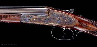 Truly incredible Ken Hunt Rose & Scroll Engraved Self Opening James Purdey .410bore SXS W/makers case & Impeccable Provenance!