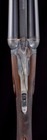 Rare factory Parker CHE 20ga 2 brl set W/ case- Special ordered with floral engraving and no rib extension- Great PGCA letter! - 3 of 16