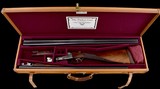 Rare factory Parker CHE 20ga 2 brl set W/ case- Special ordered with floral engraving and no rib extension- Great PGCA letter! - 16 of 16