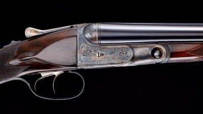 Rare factory Parker CHE 20ga 2 brl set W/ case- Special ordered with floral engraving and no rib extension- Great PGCA letter!