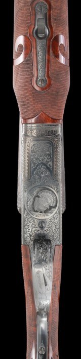 Unique CSMC Model 21-6 20ga 2 brl set w/ case- Built for Tungsten Shot and Maximum long range Turkey Shooting & Field Use - Image 4 of 14