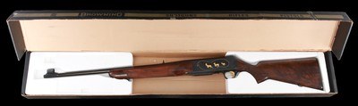 Near mint Lewanczyk engraved Browning BAR Grade V .30-06 w/ numbers matching box - Image 9 of 11