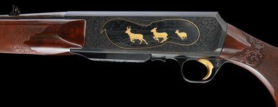 Near mint Lewanczyk engraved Browning BAR Grade V .30-06 w/ numbers matching box - Image 2 of 11