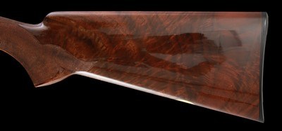 Truly exceptional all original J. Baerten engraved Browning Superposed Midas Grade 20ga Field Choked 2 brl set with case - Image 5 of 12