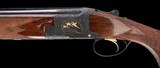Truly exceptional all original J. Baerten engraved Browning Superposed Midas Grade 20ga Field Choked 2 brl set with case - Image 2 of 12