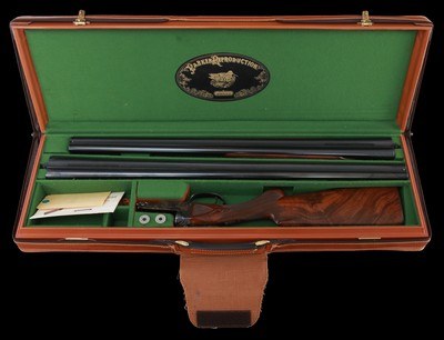 Fantastic as new Parker Reproductions BHE 20ga 2 brl set w/ case - Image 12 of 14
