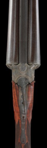 Fabulous and rare Lefever BE Grade 12ga 32" Damascus Barrels in superb all original condition!! - Image 3 of 13