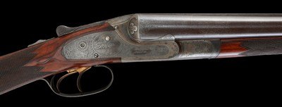 Fabulous and rare Lefever BE Grade 12ga 32" Damascus Barrels in superb all original condition!! - Image 1 of 13