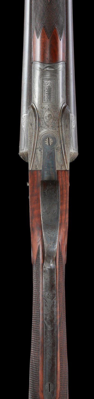 Fabulous and rare Lefever BE Grade 12ga 32" Damascus Barrels in superb all original condition!! - Image 4 of 13