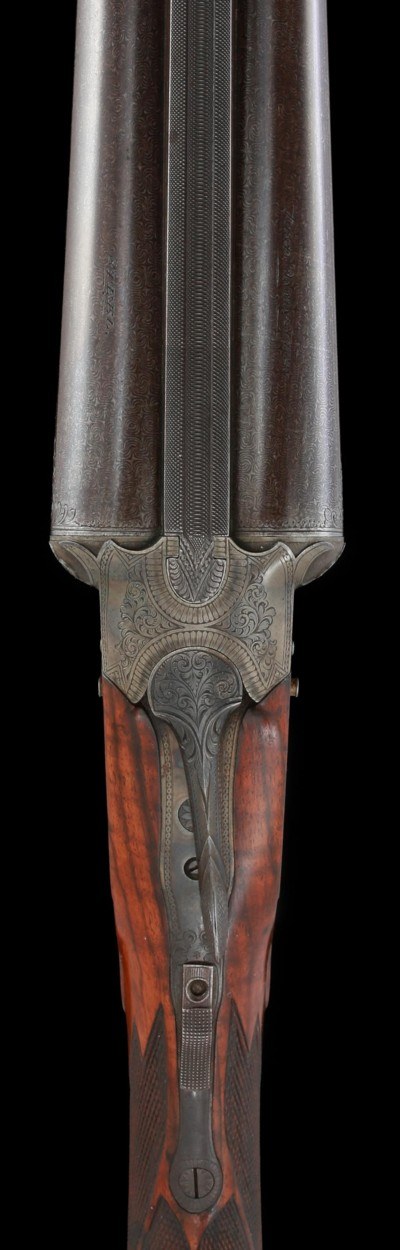 Fabulous and rare Lefever BE Grade 12ga 32" Damascus Barrels in superb all original condition!! - Image 3 of 13