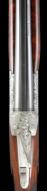 Fantastic early production Marechal Engraved Browning Superposed Superlight Diana Grade 20ga w/ case - Image 3 of 12