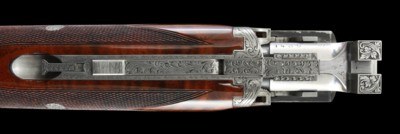 Fantastic early production Marechal Engraved Browning Superposed Superlight Diana Grade 20ga w/ case - Image 9 of 12