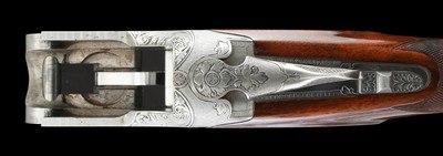 Fantastic early production Marechal Engraved Browning Superposed Superlight Diana Grade 20ga w/ case - Image 8 of 12
