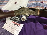 Henry Rifle .357 Magnum, Engraved - 2 of 4