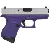 Glock PI-43502-01BPSA 43 Pistol 9mm 3.39in 6rd Purple / Aluminum - 1 of 1