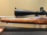 SAVAGE MODEL 12 HB SS 22-250 REM WOOD STOCK WITH SCOPE - 5 of 15