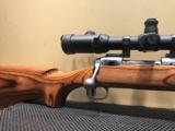 SAVAGE MODEL 12 HB SS 22-250 REM WOOD STOCK WITH SCOPE - 9 of 15