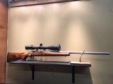 SAVAGE MODEL 12 HB SS 22-250 REM WOOD STOCK WITH SCOPE - 1 of 15