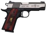 Browning 1911-380 Black Label Medallion Pro Compact Pistol 051913492, 380 ACP - 1 of 1