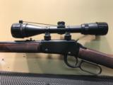 Henry Lever Action Rifle H001M, 22 Magnum (WMR), 19 1/4", Walnut Stock, Blue Finish, 11 Rds MPN:
H001M	UPC:
619835007001 - 8 of 11