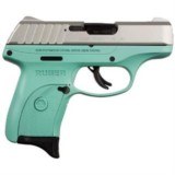 Ruger EC9s Pistol, Stainless Slide, Turquoise Cerakote 3286 - 1 of 1