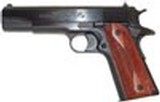 Colt 1991 Government .38 Super Pistol O2991, 38 Super, 5 in, Double Diamond Rosewood Grip, Blued Finish, 9 Rd - 1 of 1