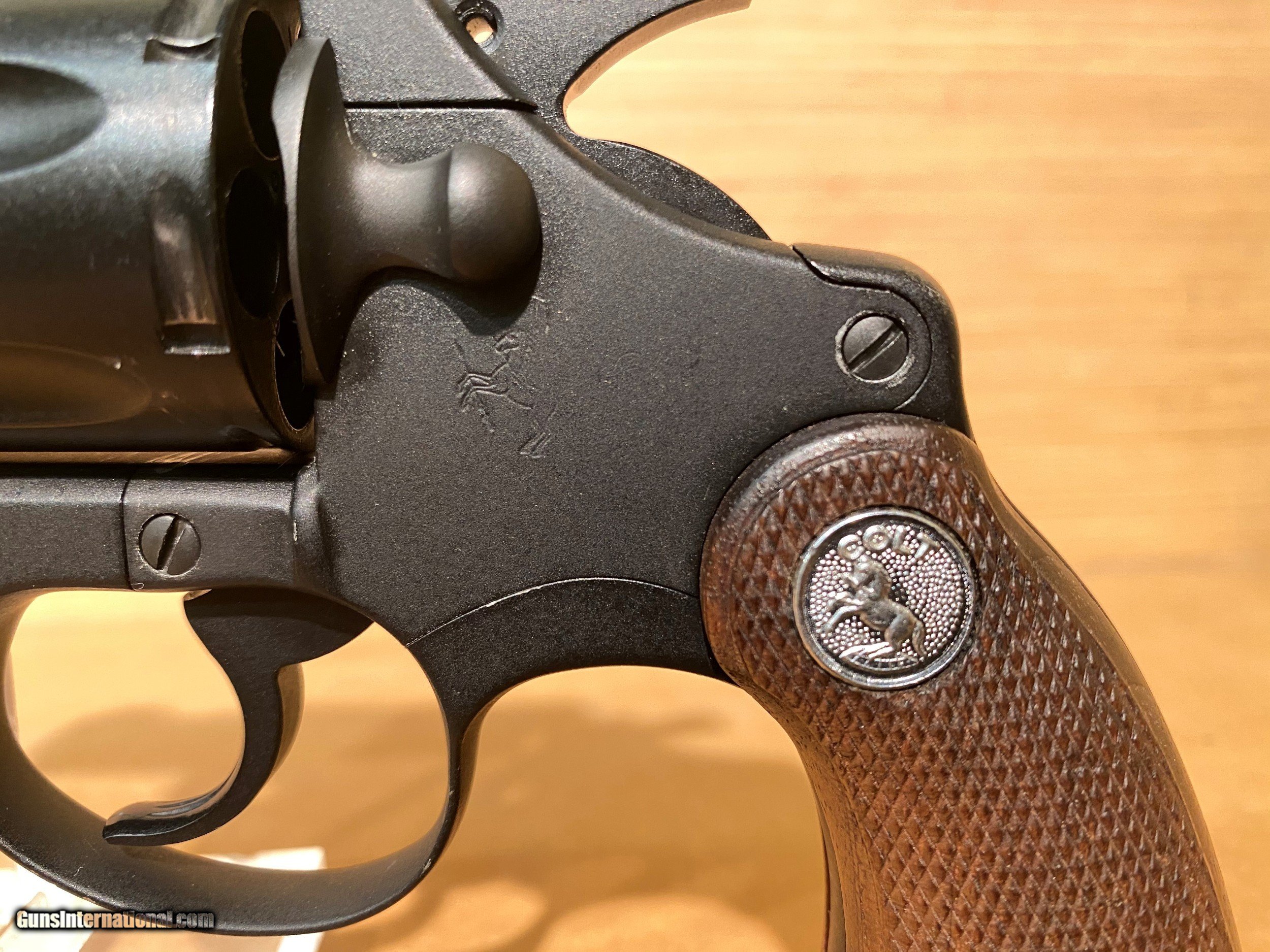 Colt Agent Lightweight Parkerized Snub Nose Double Single Action Revolver 38spl 8960