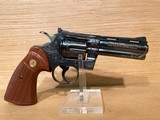 COLT PYTHON CUSTOM ENGRAVED DOUBLE-SINGLE ACTION REVOLVER 357MAG - 2 of 10