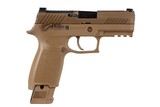 Sig Sauer P320 M18 Commemorative Edition 9mm Carry Size Flat Dark Earth (FDE) Striker-Fired Pistol - 1 of 1