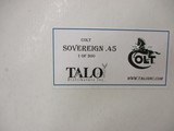 COLT CUSTOM SHOP TALO GOVT MODEL .45 ACP 1 OF 300 - 11 of 11