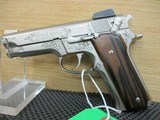 SMITH & WESSON 559 NICKEL ENGRAVED K HURST 9MM NAFLFDA - 5 of 13
