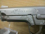 SMITH & WESSON 559 NICKEL ENGRAVED K HURST 9MM NAFLFDA - 8 of 13
