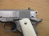 COLT 1911 ENGRAVED COMMANDER .45 ACP - 3 of 12