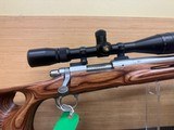 REMINGTON 700 204RUG LAMINATED THUMBHOLE STOCK STAINLESS W/ SCOPE - 4 of 20