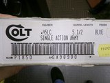 COLT SINGLE ACTION ARMY P1850 .45 LC 5.5