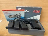 SIG SAUER P220 45ACP GERMAN MADE COMES WITH FACTORY BOX AND 3 MAGS - 1 of 21