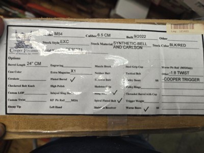 COOPER FIREARMS Excalibur Model 54 6.5 Creed - Image 2 of 2