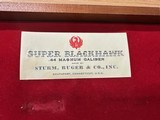 RUGER SUPER BLACKHAWK 44 MAGNUM WITH DISPLAY CASE -- 1974 -- 7.5