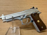 TAURUS PT99 AF 9MM SEMI-AUTO PISTOL STAINLESS, WOOD GRIPS - 8 of 19