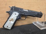 COLT 1911 SERIES 70 MASTER SCROLL BLUE .45 ACP