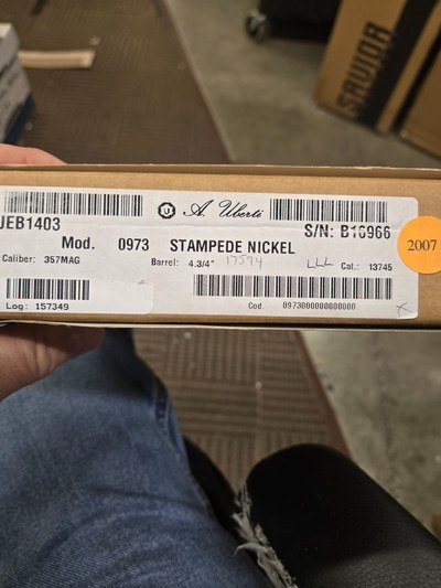 BERETTA STAMPEDE NICKEL 357 MAG 4.75