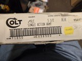 COLT SINGLE ACTION ARMY 3RD GEN 45 COLT ENGRAVED - 4 of 4