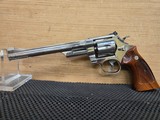 SMITH & WESSON MODEL 27-2 NICKEL .357 MAG 8 3/8