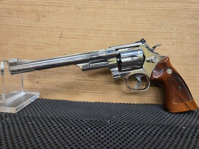 SMITH & WESSON MODEL 27-2 NICKEL .357 MAG 8 3/8